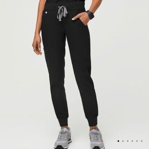 FIGS Black Zamora Jogger Scrub Pants